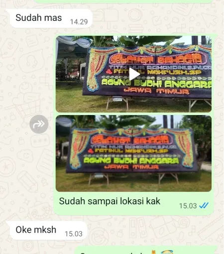 Pengiriman Papan Bunga Ice Bsd