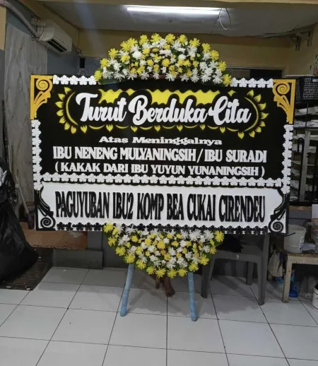Papan Bunga Duka Ice Bsd